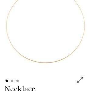 14k Gold Collar wire  Choker Necklace, holds charms. Easy hook closure